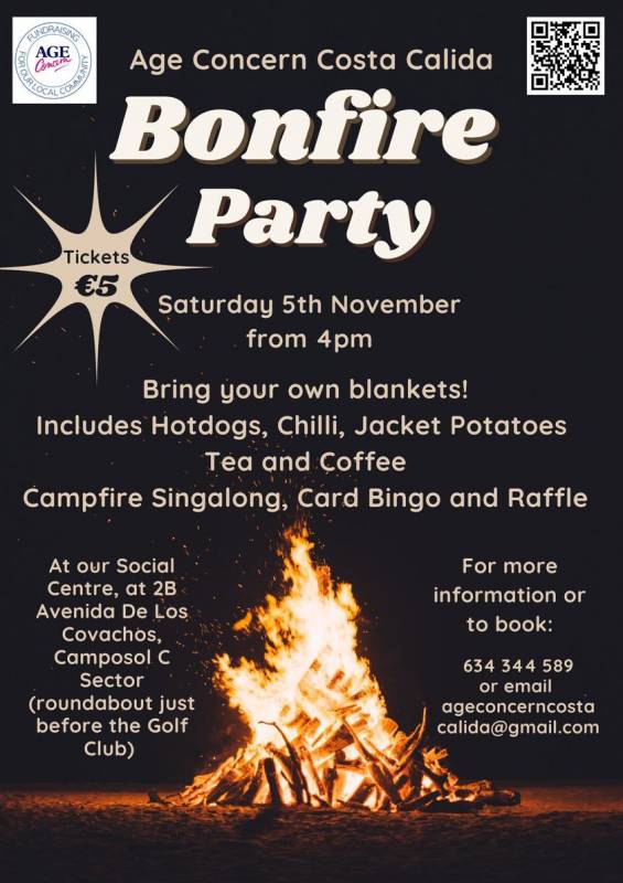 <span style='color:#780948'>ARCHIVED</span> - November 5 Age Concern Bonfire Afternoon Party