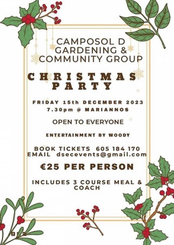 December 15 Camposol D Gardening and Community Group Christmas Party