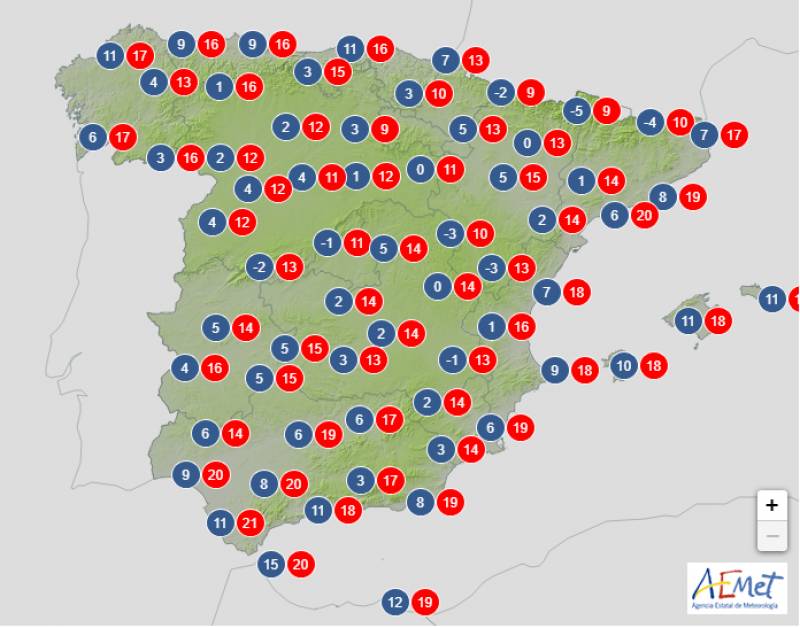 Winter whiplash arrives: Spain weather forecast November 20-23