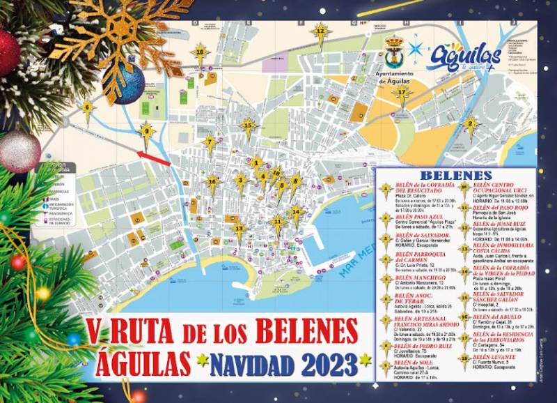 Ruta de los Belenes nativity scenes on display in Aguilas this Christmas