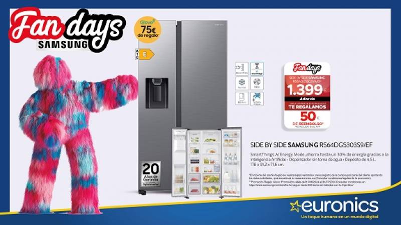 July special offers in the TJ Electricals Samsung Fans Days promotion on selected Samsung products