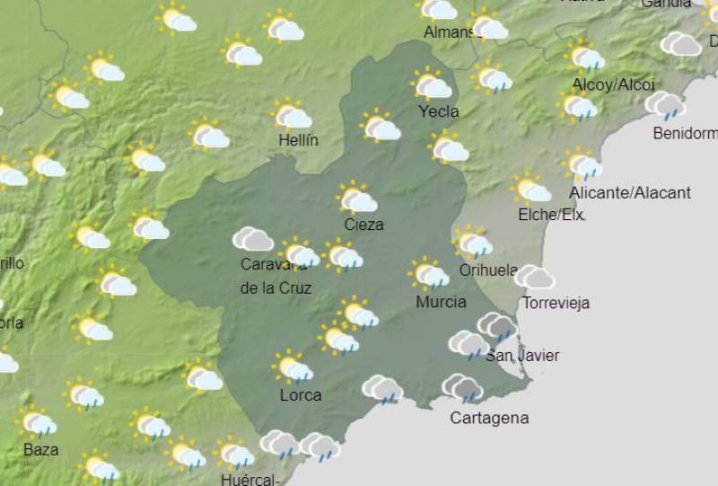 A mini heatwave and more rain: Murcia weekly weather forecast September 23-29