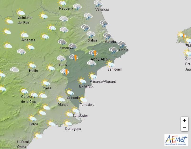 Valencian Community remains on red alert: Alicante weather forecast Oct 31-Nov 3