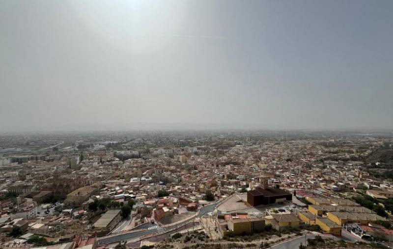 Saharan dust over Murcia skies: Weekend weather forecast January 23-26