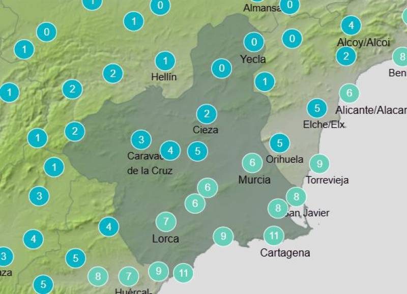 Murcia weekly weather forecast February 3-9: Temperatures stay chilly on another calm week