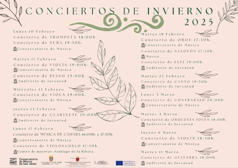 March 3-11 Classical music concerts in San Javier