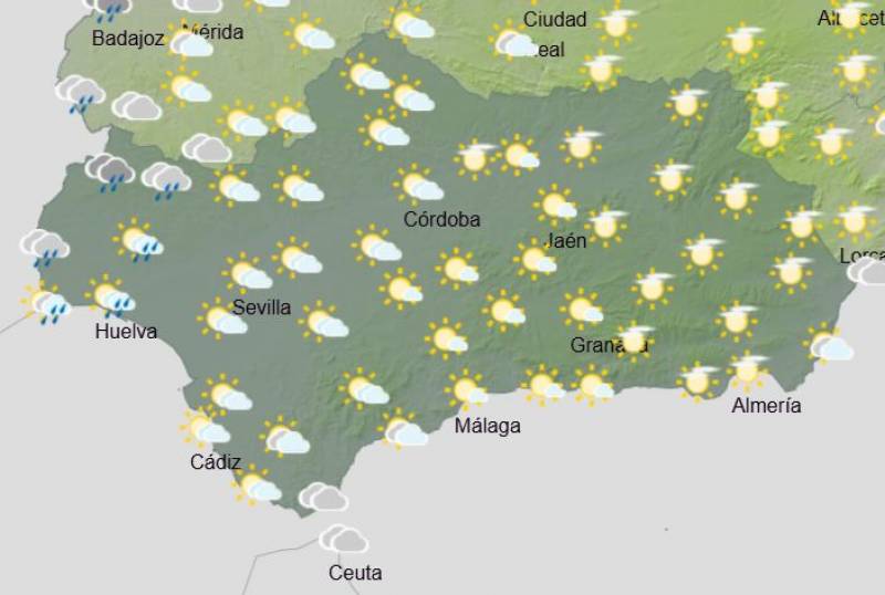 Andalucía weather February 17-23: Fog and scattered showers forecast this week