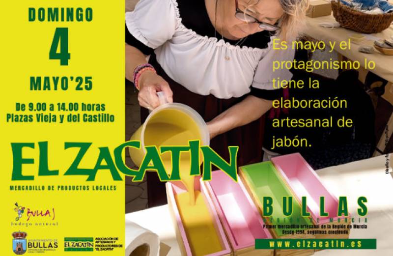 May 4 Homemade soaps take centre stage at the El Zacatin arts and crafts market in Bullas