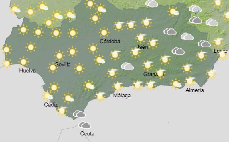 Andalucía weekly weather forecast June 9-12: Inland heat, hazy skies and a few mountain storms
