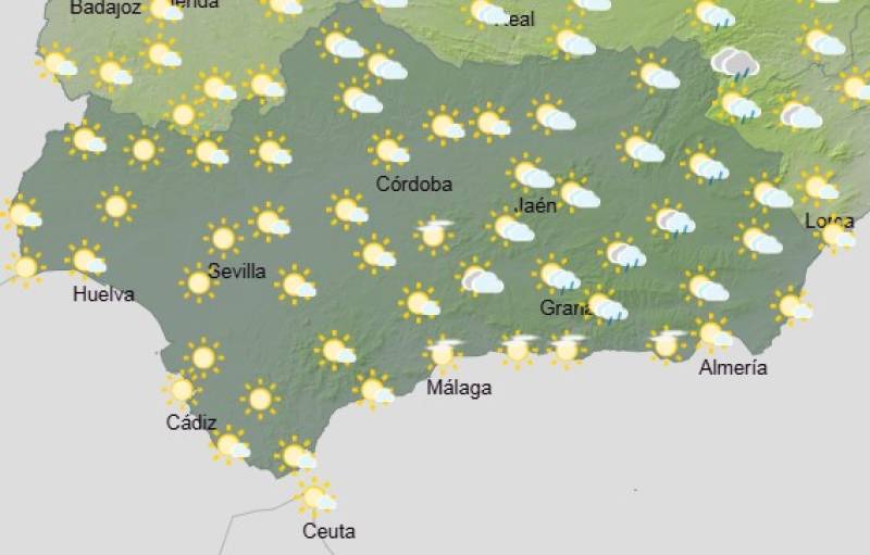 Andalucía weekend weather June 12-15: Sunshine, summer heat and a few storms in the east