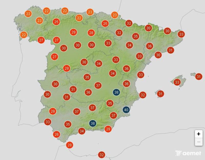Spain hits 40 degrees before weekend relief: Weather forecast July 17-20