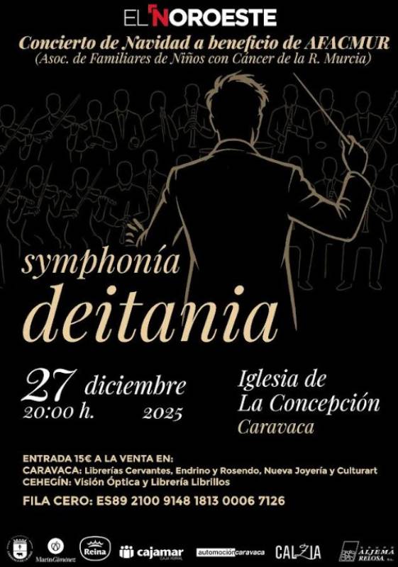 December 27 Music by Beethoven and Mozart in a Christmas concert in Caravaca