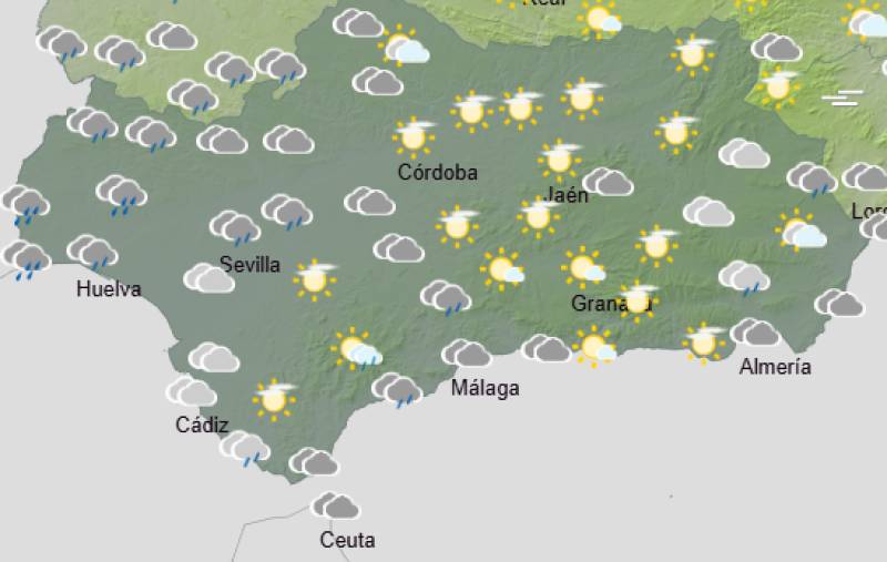 Andalucía weekend weather forecast December 11-14: Chilly mornings, cloudier skies and showers for some