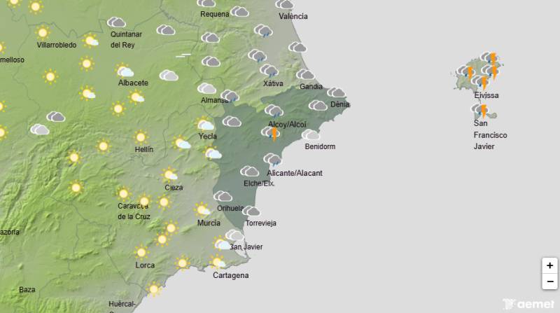 Weather alerts issued as strong winds and rain return: Alicante weather forecast January 19-22