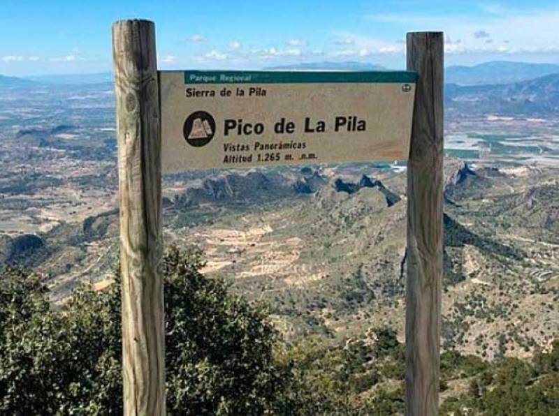 The mountains of Sierra de la Pila in north-eastern Murcia