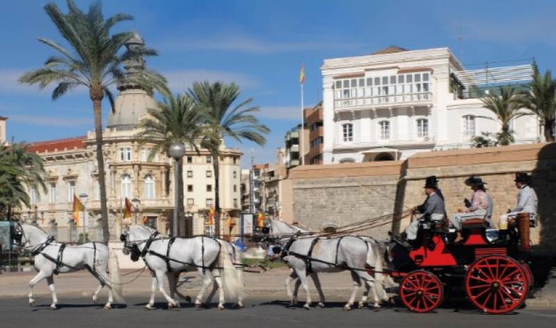 March 8 Traditional horse and carriage competition in Cartagena