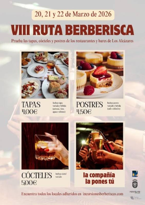 March 20 to 22 A weekend Berber Pirates tapas route in Los Alcázares