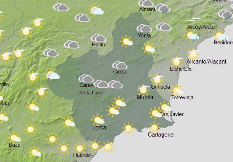 Murcia braced for blood rain this weekend: Weather forecast March 19-22