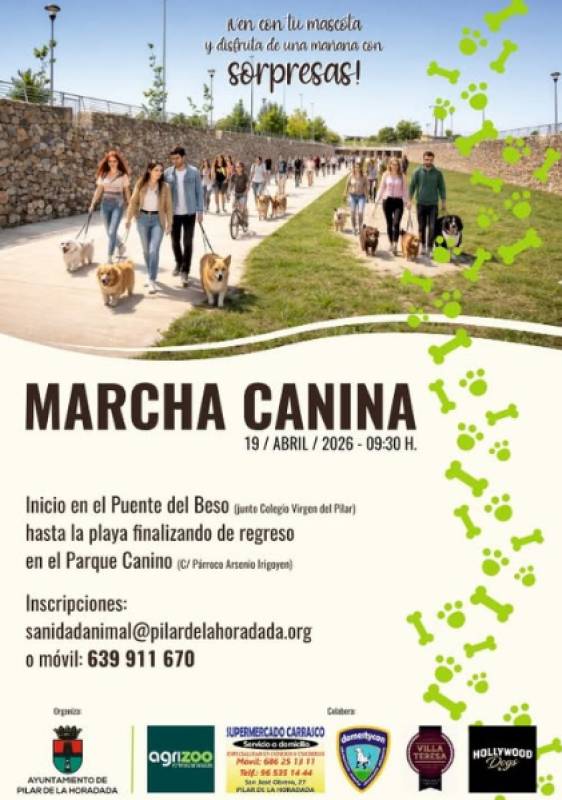 April 19 Pilar de la Horadada popular Canine March is back