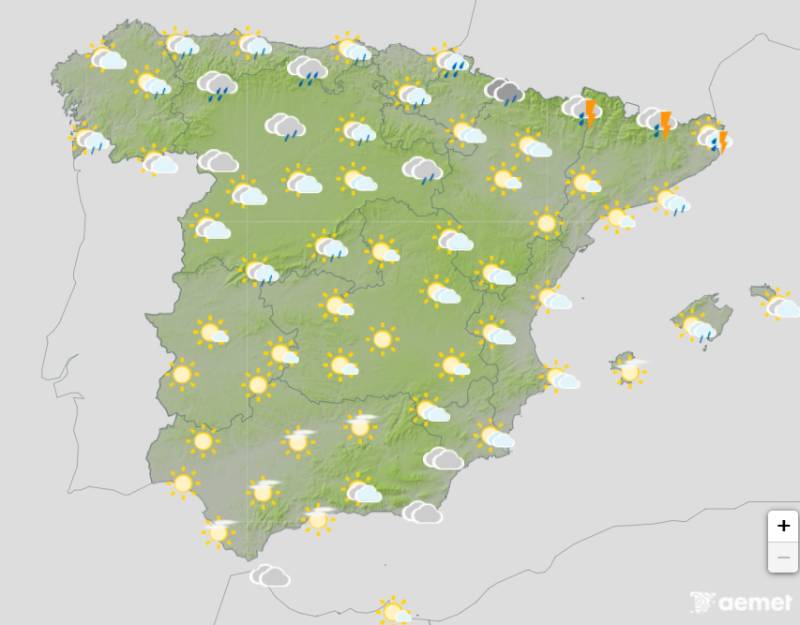 Spain weather forecast May 4 to May 7: Sunshine and showers, warming up midweek