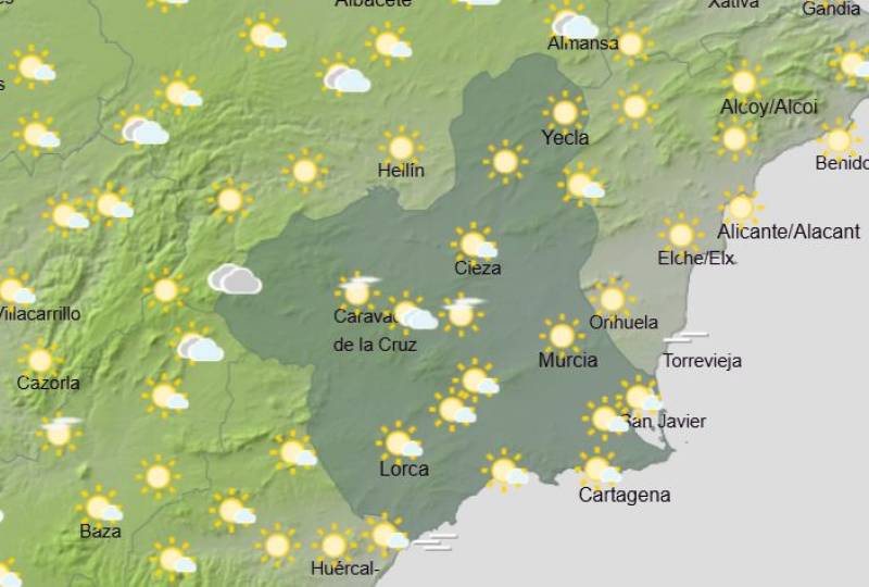 Summer arrives in Murcia: Weather forecast June 1-4