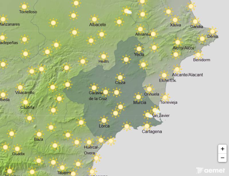 Wall-to-wall sunshine and soaring temperatures: Murcia weather forecast June 8-11