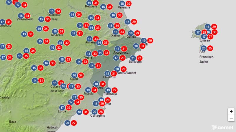 Mostly sunny skies and rising temperatures: Alicante weekend weather June 11-14