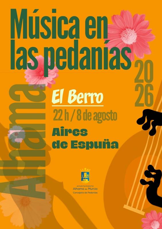 August 8 Free open-air concert in the Alhama de Murcia village of El Berro