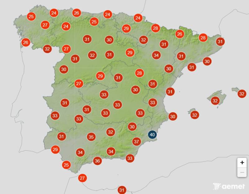 Spain weather forecast Aug 3-6: Temperatures climb back towards 40°C this week