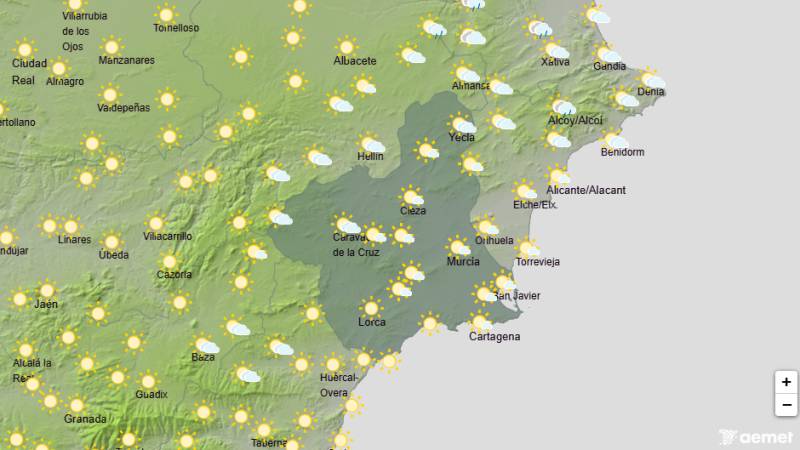 Storms, hail and rain on the way: Murcia weather forecast August 20-23