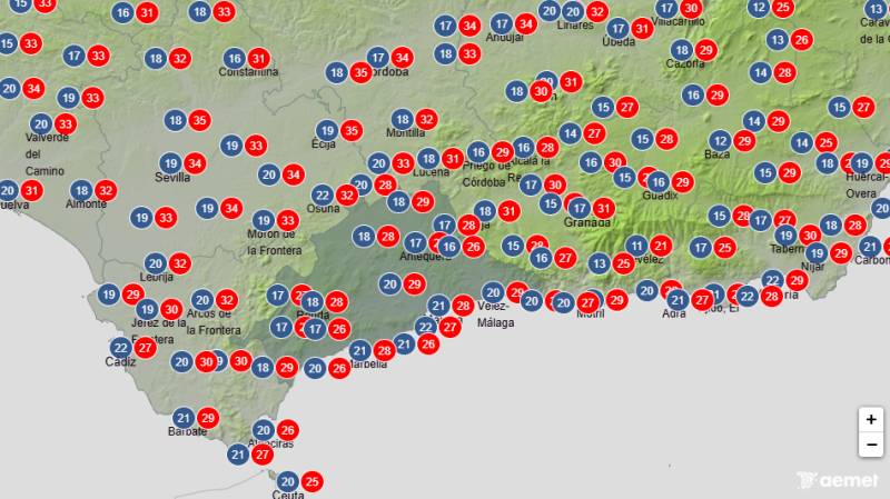 38°C heat gives way to rain and cooler temperatures: Andalucía weather forecast September 7-10