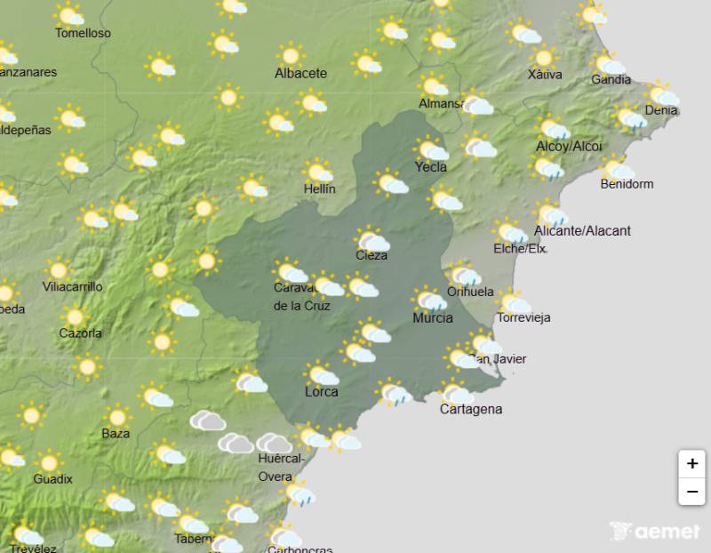 Murcia weather forecast October 26-29: Warm autumn days continue but rain could return by Wednesday